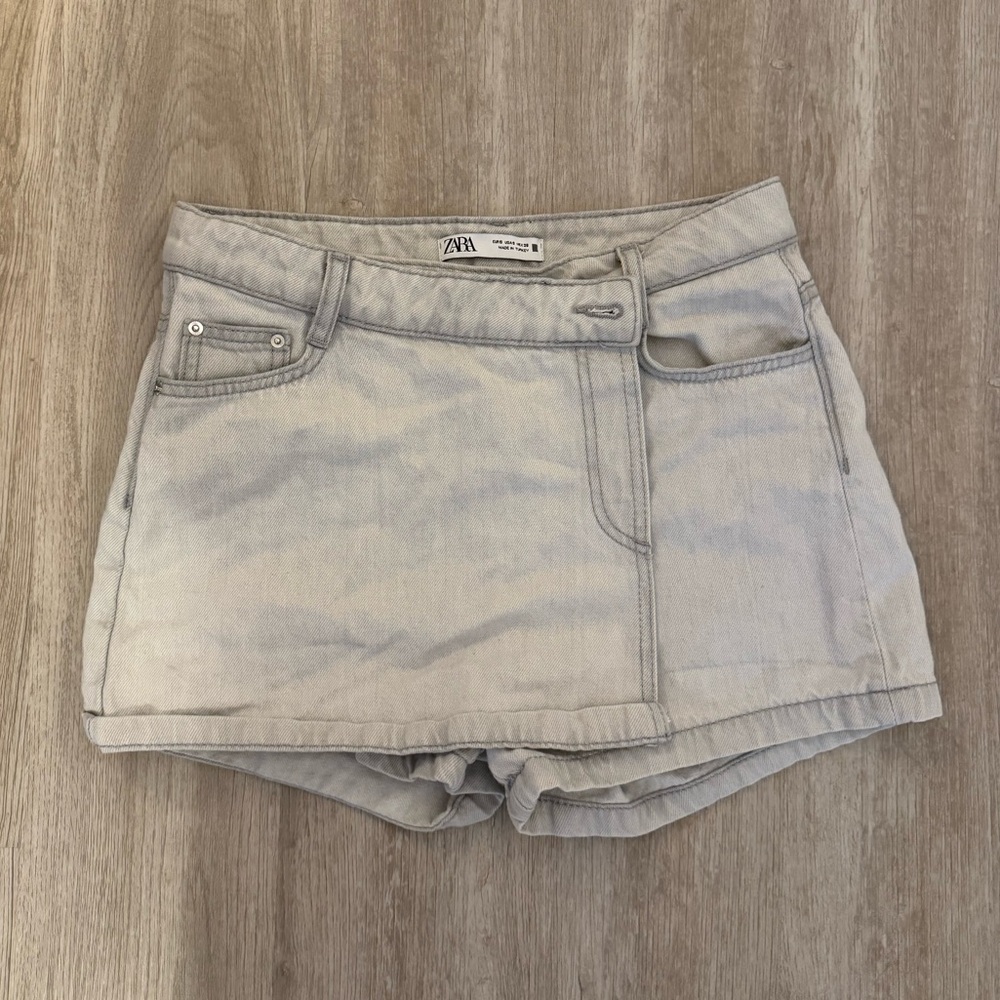 Zara Wrap Denim Skort